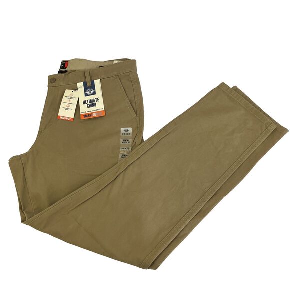 New Mens Dockers Ultimate Chino Khaki Pants Big & Tall Athletic Fit Size 38x36 - Picture 1 of 9